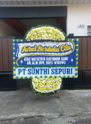 Papan Bunga Duka di Risei Sayati